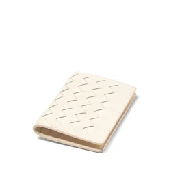Clearance Double Fold Woven Leather Cardholder Women Wallets