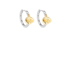 Outlet Double Knot Huggies Hoop Earrings Women Earrings