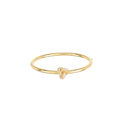 Outlet Double Knot Pavé Bangle Women Bracelets