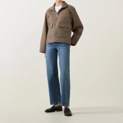Best Double Pocket Casual Jacket Women Coats & Jackets