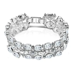 Double Row Embellished Bracelet Women Bracelets