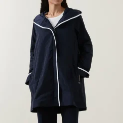 Discount Double-Breasted Hooded Coat Women Coats & Jackets