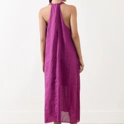 Outlet Drape Detailed Flare Dress Women Dresses