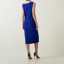 Outlet Draped Asymmetric Dress Women Dresses