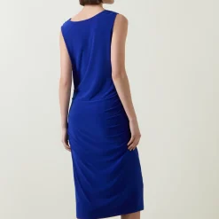 Outlet Draped Asymmetric Dress Women Dresses