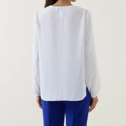 Sale Draped Wrap Blouse Women Tops