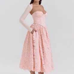 Best Duchess Lace Corset, Flared Skirt & Bolero Set Women Skirts