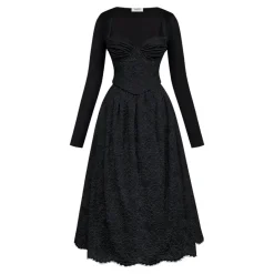 Hot Duchess Lace Corset, Flared Skirt & Bolero Set Women Dresses|Skirts