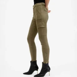 Sale Duran Mid-Rise Skinny Cargo Jeans Women Denim