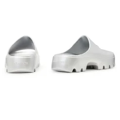 Clearance Eclipse Metallic Flatform Sliders Women Sandals