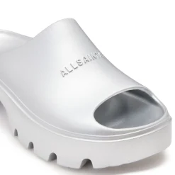 Clearance Eclipse Metallic Flatform Sliders Women Sandals