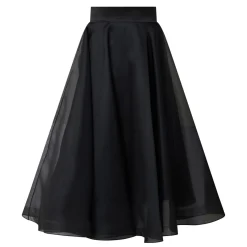 Clearance Edie High-Rise Organza Flared Skirt Women Skirts