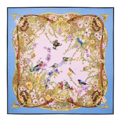 Outlet Edwardian Garden Silk Scarf Women Scarves