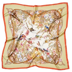 New Edwardian Garden Silk Scarf Women Scarves