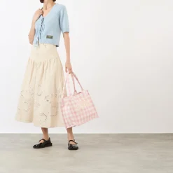 Outlet Egret Broderie Denim Skirt Women Skirts