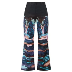 Discount Eileen Printed Wide-Leg Trousers Women Trousers & Shorts