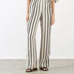 Elain Striped Wide Leg Trousers Women Trousers & Shorts