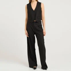 Best Elarah High-Rise Wide-Leg Trousers Women Trousers & Shorts