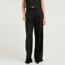 Best Elarah High-Rise Wide-Leg Trousers Women Trousers & Shorts