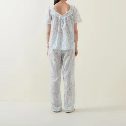Elba Pansy Print Pyjama Set Women Sleepwear