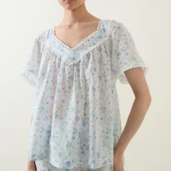 Elba Pansy Print Pyjama Set Women Sleepwear