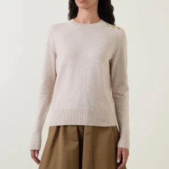 Best Eleanor Button-Detail Sweater Women Sweaters & Cardigans