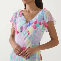 Discount Eleanor Tulip Ruffled Dress Women Dresses