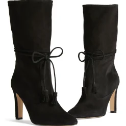 Eliza Tassel-Detail Suede Boots Women Boots