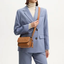 Hot Ella Leather Weave Crossbody Bag Women Crossbody Bags