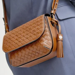 Hot Ella Leather Weave Crossbody Bag Women Crossbody Bags