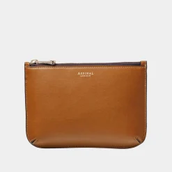 New Ella Medium Smooth Leather Pouch Women Clutch Bags