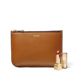 New Ella Medium Smooth Leather Pouch Women Clutch Bags