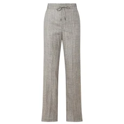 New Elodia Herringbone Straight Leg Trousers Women Trousers & Shorts