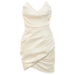 Emanuela Draped Mini Dress Women Dresses