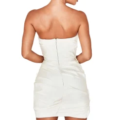 Emanuela Draped Mini Dress Women Dresses