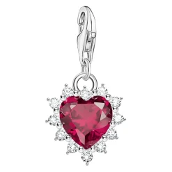 Discount Embellished Stone Heart Charm Women Charms