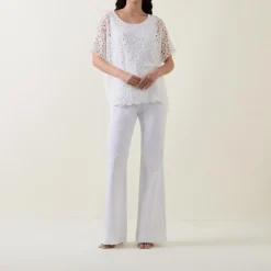 Clearance Embroidered Boxy T-Shirt Women Tops