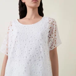 Clearance Embroidered Boxy T-Shirt Women Tops