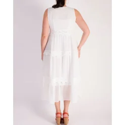 Online Embroidered Tiered Dress Women Dresses
