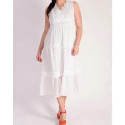 Online Embroidered Tiered Dress Women Dresses