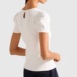 Emilia Embellished Puff Sleeve Top Women Tops
