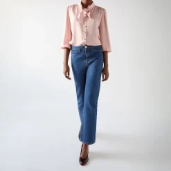 Online Emilie Mid-Rise Straight-Leg Jeans Women Denim
