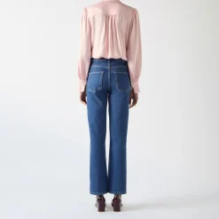 Online Emilie Mid-Rise Straight-Leg Jeans Women Denim