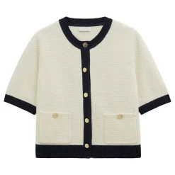 Emily Contrast Trim Cardigan Women Sweaters & Cardigans