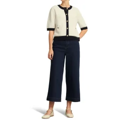 Emily Contrast Trim Cardigan Women Sweaters & Cardigans