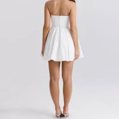Online Emmanuela Pleated Mini Dress Women Dresses