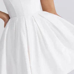 Online Emmanuela Pleated Mini Dress Women Dresses