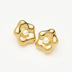 Discount Eny Puffy Daisy Oversized Stud Earrings Women Earrings