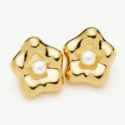 Discount Eny Puffy Daisy Oversized Stud Earrings Women Earrings