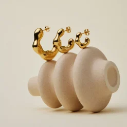 Hot Eny Puffy Medium Hoop Earrings Women Earrings